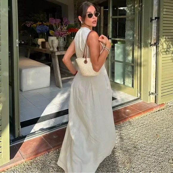 Chic Cream Maxi Dress by - Picture 3 of 5